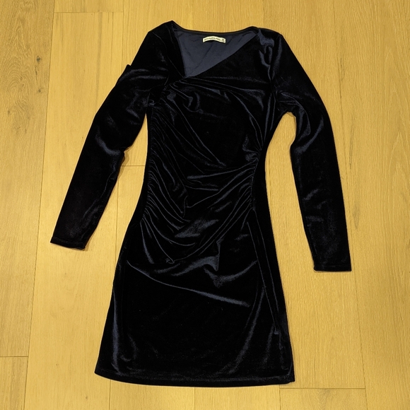 Elegant Navy Velvet Dress Medium Tall - Picture 1 of 6